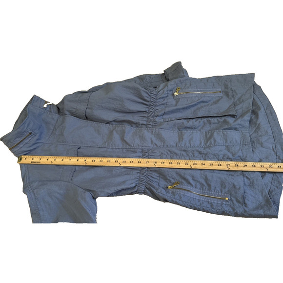 The Fillmore French Blue Full Zip Utility Rain Jacket Women’s Sz M - Picture 11 of 14